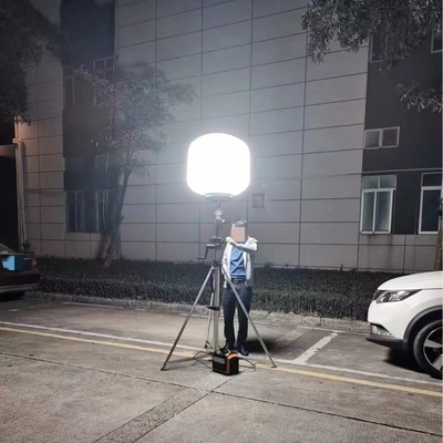 निर्माण या आयोजनों के लिए 200W एलईडी लाइट स्रोत पोर्टेबल आउटडोर गुब्बारा लाइट टॉवर