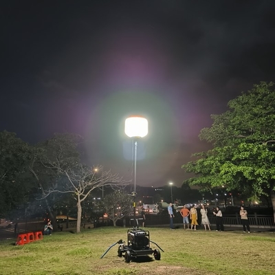 150W 50000 घंटे कार्य समय पनरोक प्रकाश व्यवस्था के लिए सौर पोर्टेबल एलईडी गुब्बारा प्रकाश