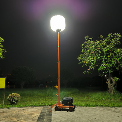 निर्माण आकार गुब्बारे निर्माण प्रकाश टॉवर 80000lm 500W डीजल जनरेटर प्रकाश टॉवर