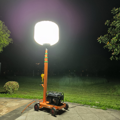 आउटडोर कार्य एलईडी पार्टी गुब्बारे प्रकाश 3.8m 800Watt औद्योगिक टॉवर प्रकाश