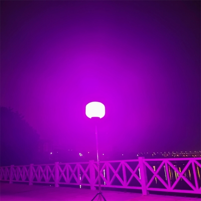 IP65 वाटरप्रूफ लाइट टॉवर 60W RGB एलईडी गुब्बारे कैंपिंग शादी की सजावट के लिए