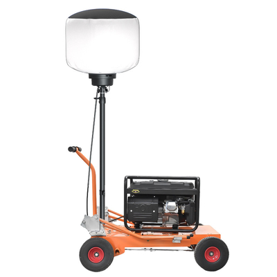 AC90-305V 96000 लुमेन एलईडी कार्य प्रकाश टावर अस्थायी निर्माण के लिए 3.8 मीटर स्टेपिड पर