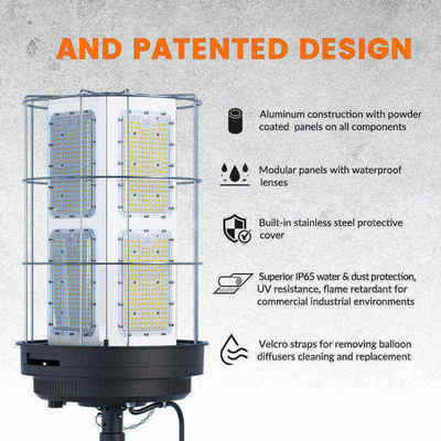 फैक्टरी कस्टम 36W आउटडोर एलईडी फ्लड लाइट एडजस्टेबल स्पॉटलाइट आपदा राहत शिविरों के लिए एडजस्टेबल मस्तूल ऊंचाई