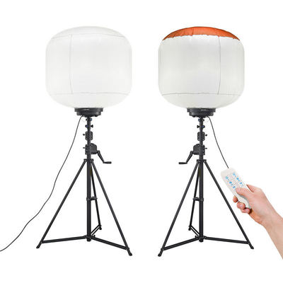 पोर्टेबल एलईडी गुब्बारा लाइट 320W IP65 डिमेबल आउटडोर निर्माण के लिए